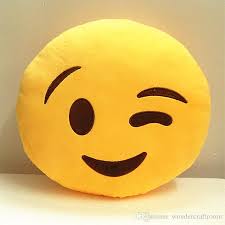 Cool Naughty Smile Emoji Soft Cushions Smiley Pillow